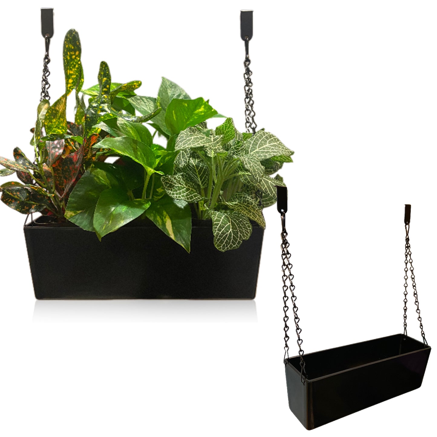hanging plant boxes Window planter box hanging plants pot plant herbs hang flowers – Green Mountain Grower
