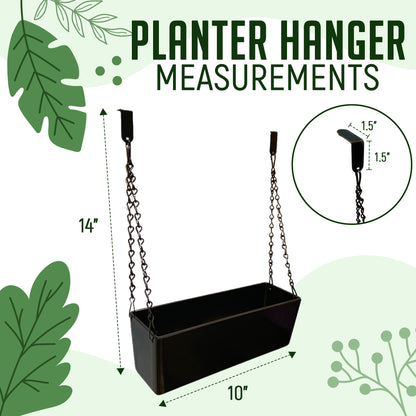 planter box hanger Window planter box hanging plants pot plant herbs hang flowers – Green Mountain Grower
